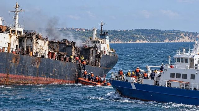 Біля берегів Болгарії дрони атакували два цивільні судна: одне затонуло
